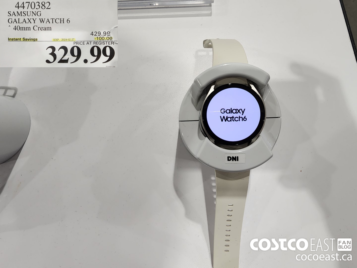4470382 SAMSUNG GALAXY WATCH 6 40mm Cream ($100.00 INSTANT SAVINGS EXPIRES ON 2024-02-27) $329.99