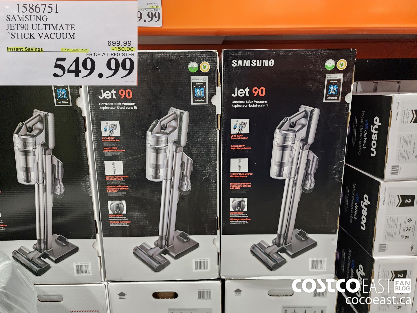 1586751 SAMSUNG JET90 ULTIMATE STICK VACUUM ($150.00 INSTANT SAVINGS EXPIRES ON 2024-02-25) $549.99