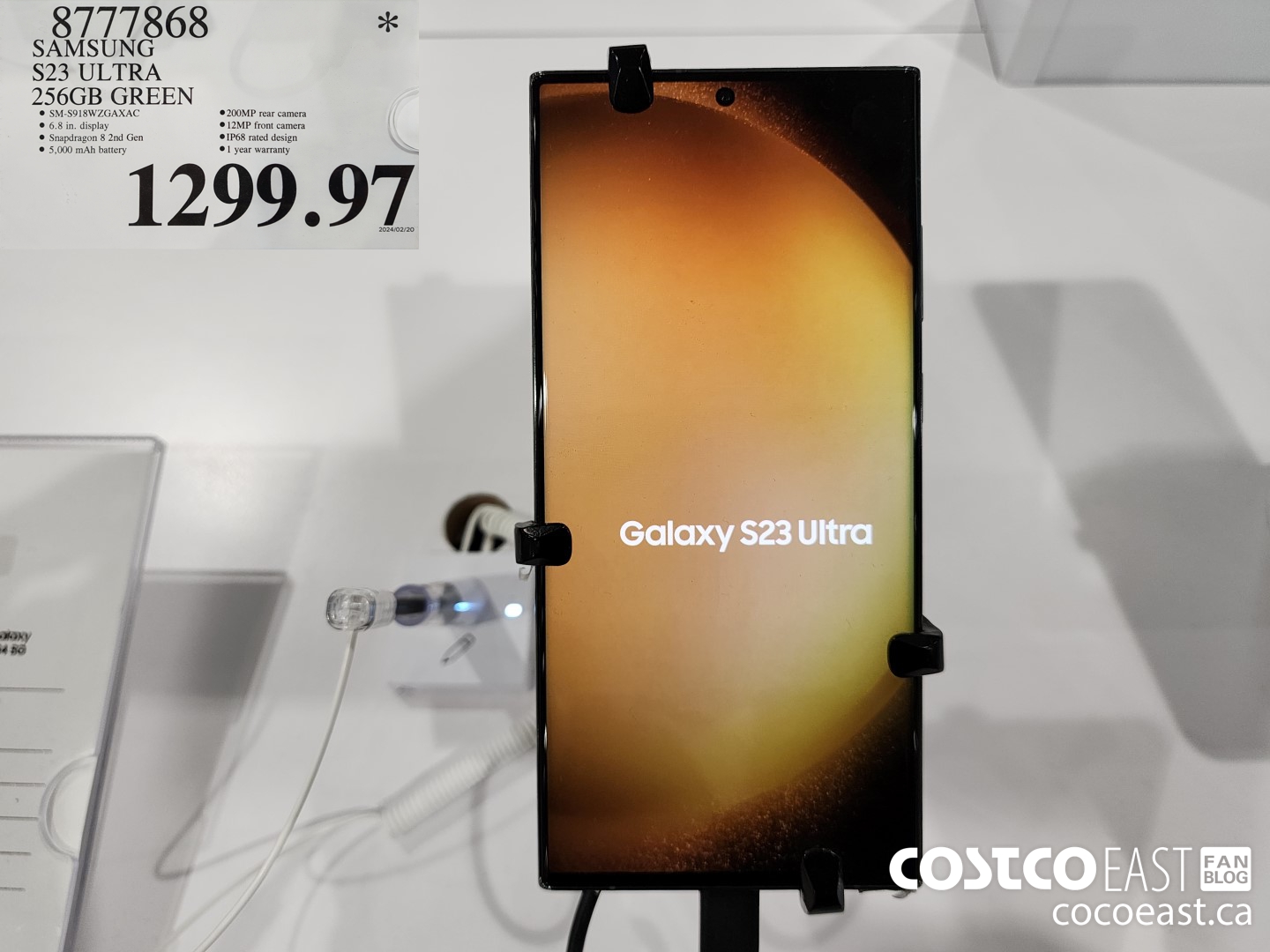 8777868 SAMSUNG S23 ULTRA 256GB GREEN $1299.97