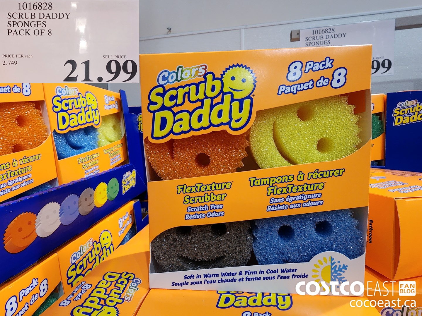 1016828 SCRUB DADDY SPONGES PACK OF 8 $21.99