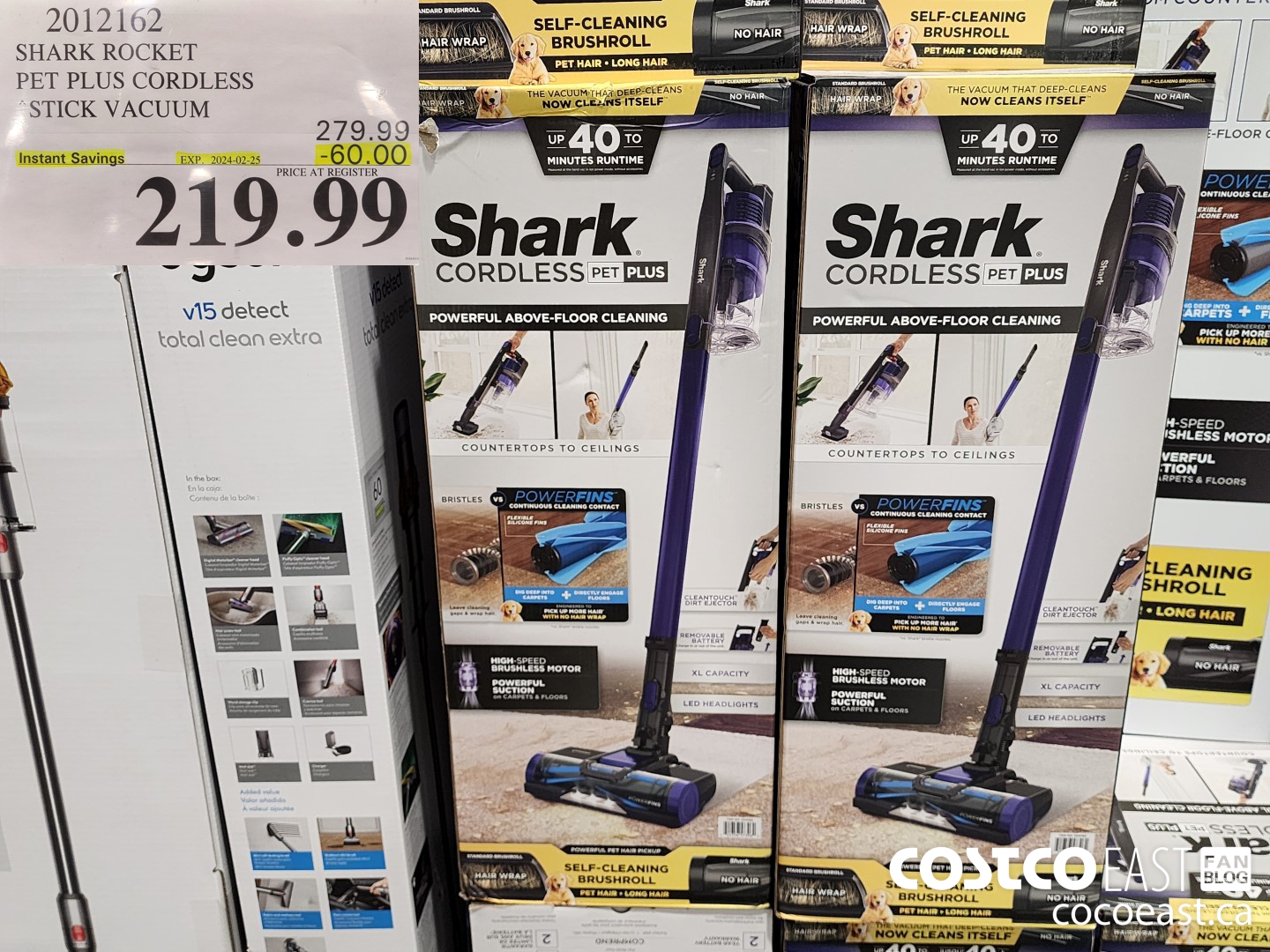 2012162 SHARK ROCKET PET PRO CORDLESS STICK VACUUM ($60.00 INSTANT SAVINGS EXPIRES ON 2024-02-25) $219.99