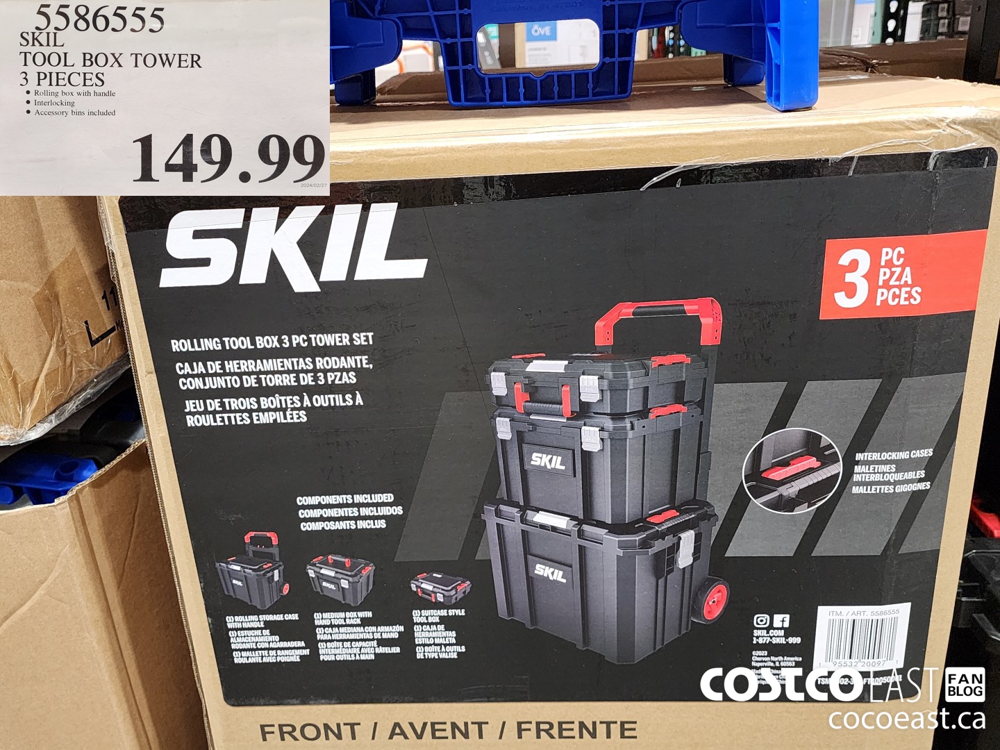 5586555 SKIL TOOL BOX TOWER 3 PIECES $149.99