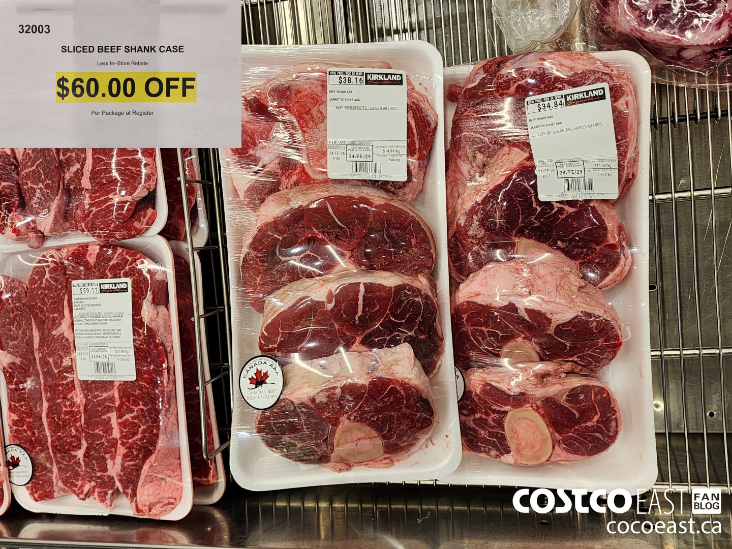 32003 SLICED BEEF SHANK CASE ($60.00 INSTANT SAVINGS)