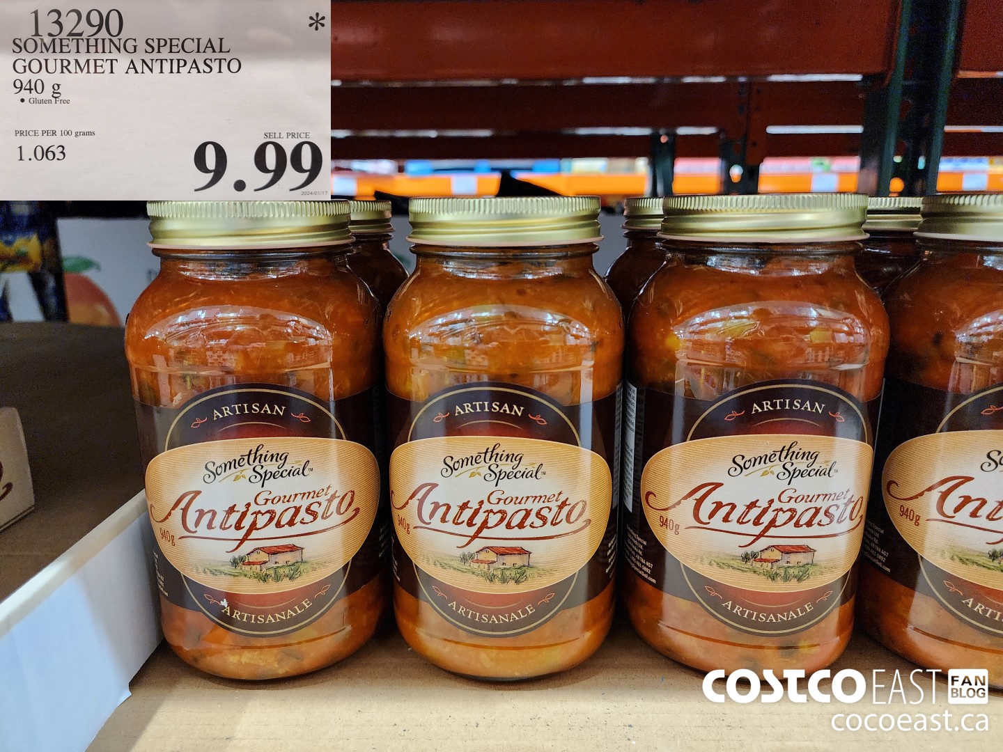 13290 SOMETHING SPECIAL GOURMET ANTIPASTO 940 G $9.99