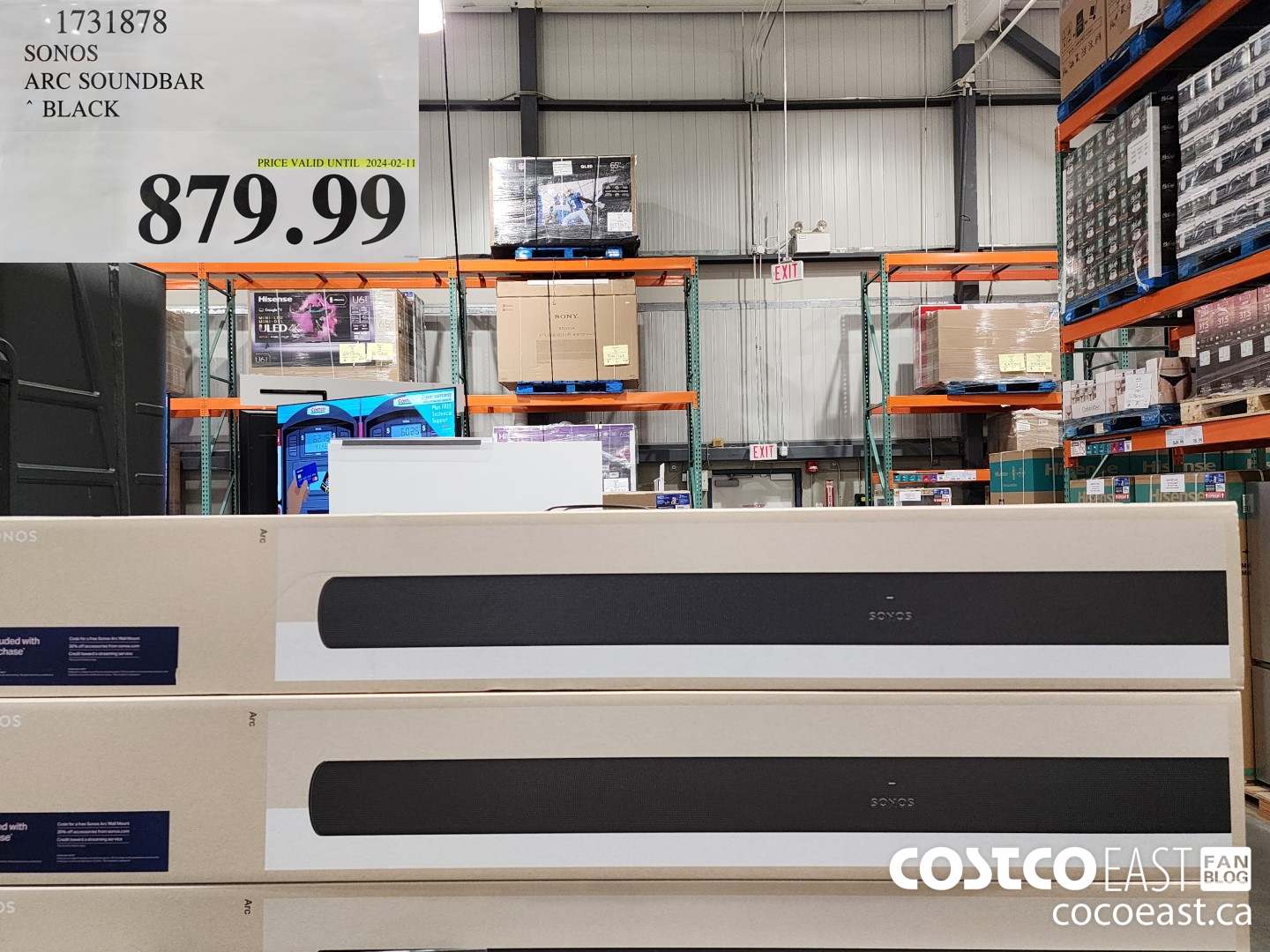 1731878 SONOS ARC SOUNDBAR BLACK $879.99