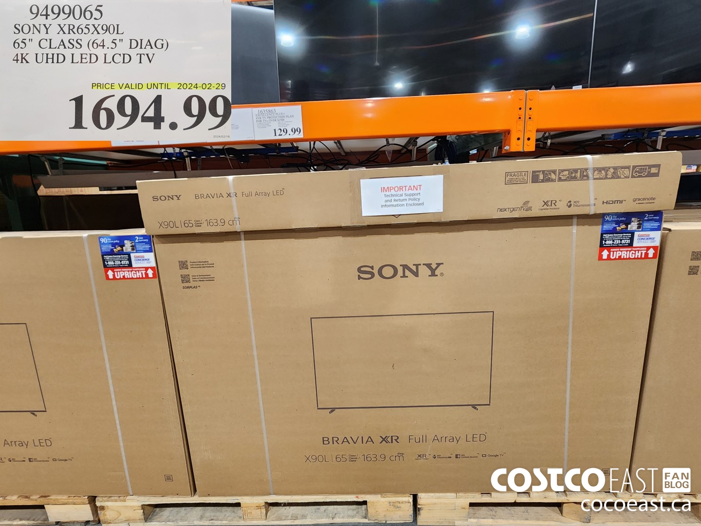 9499065 SONY XR65X90L 65