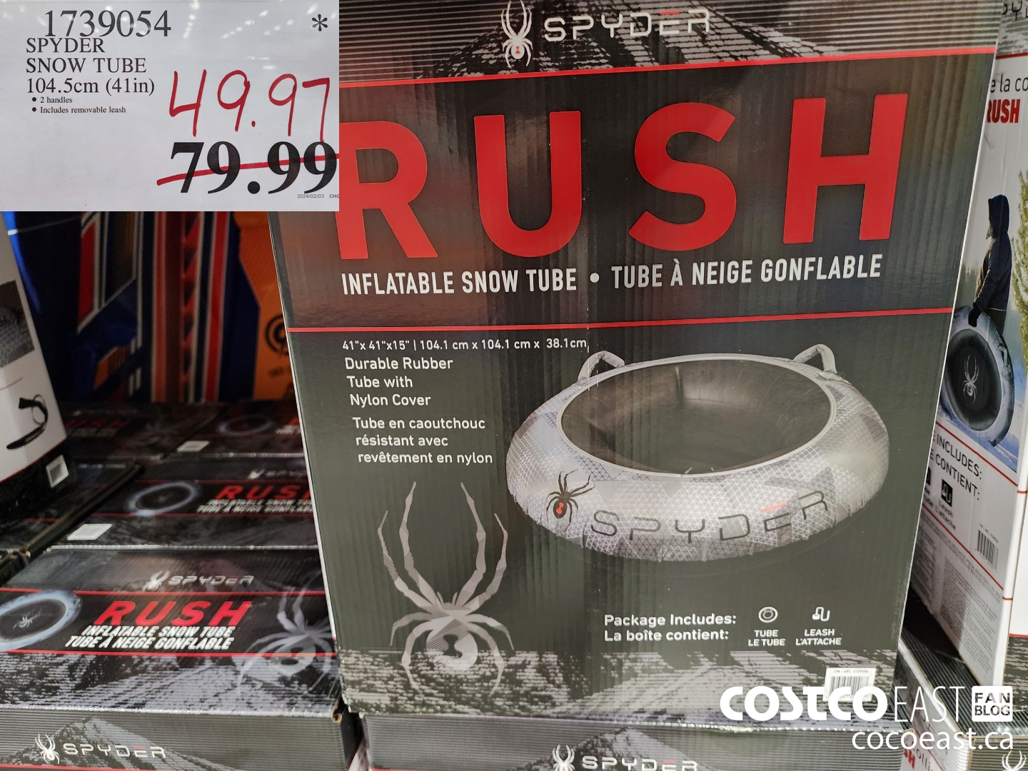 1739054 SPYDER SNOW TUBE 104.5 cm (41IN) $49.97