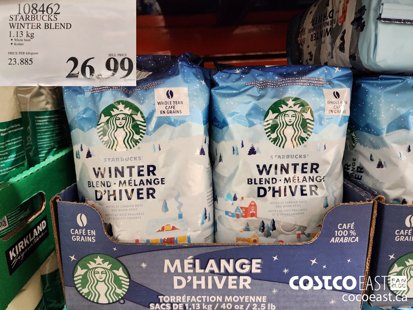 108462 STARBUCKS WINTER BLEND 1.13 KG $26.99