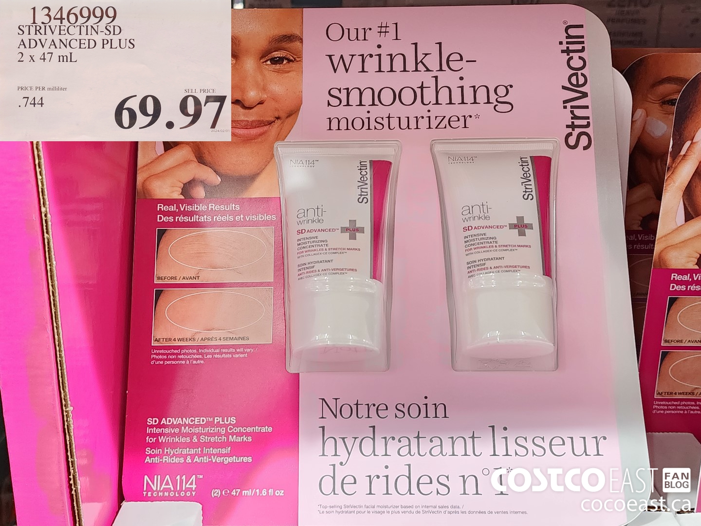 1346999 STRIVECTIN-SD ADVANCED PLUS 2 X 47ML $69.97