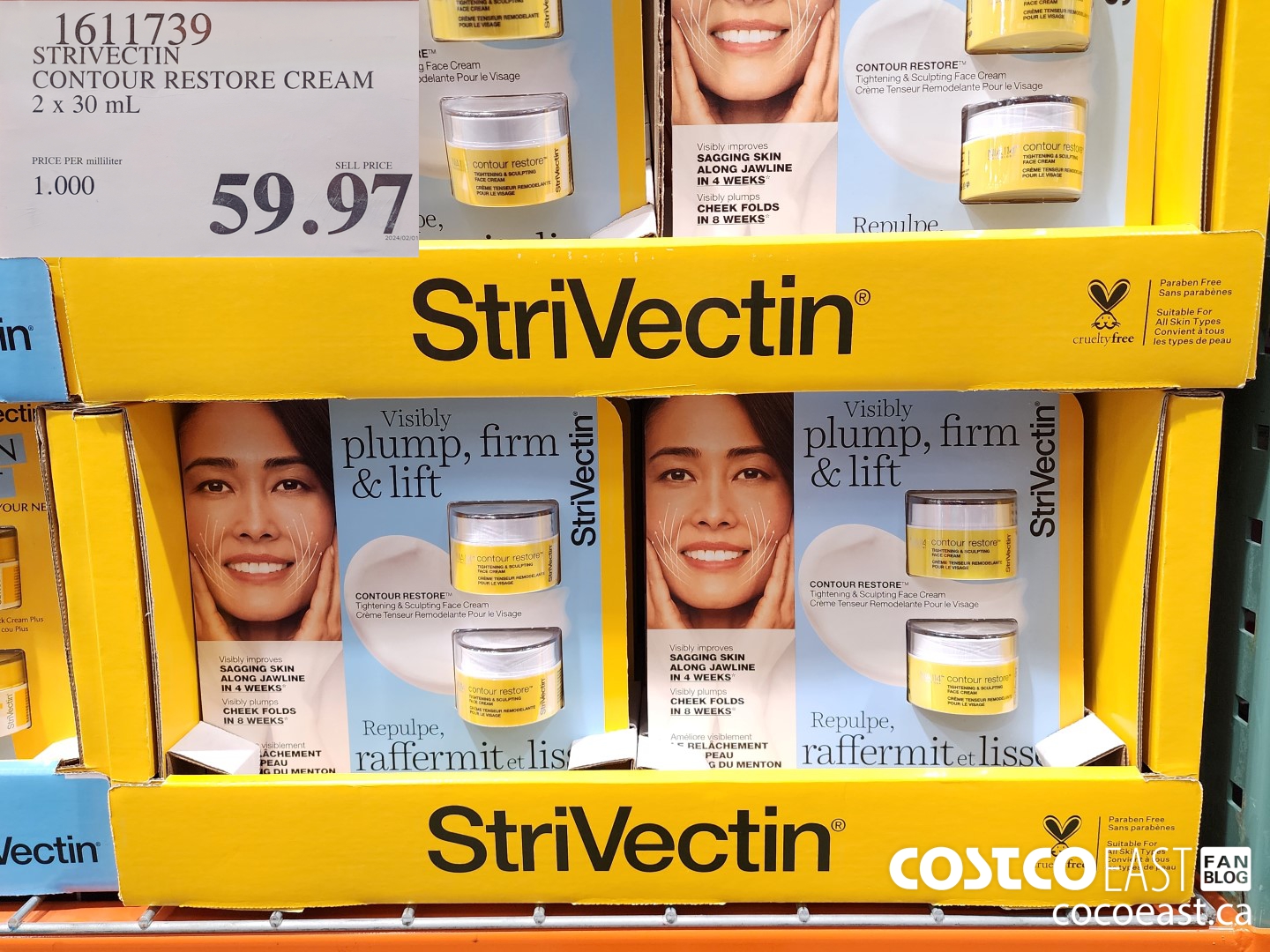 1611739 STRIVECTIN CONTOUR RESTORE CREAM 2 x 30 mL $59.97