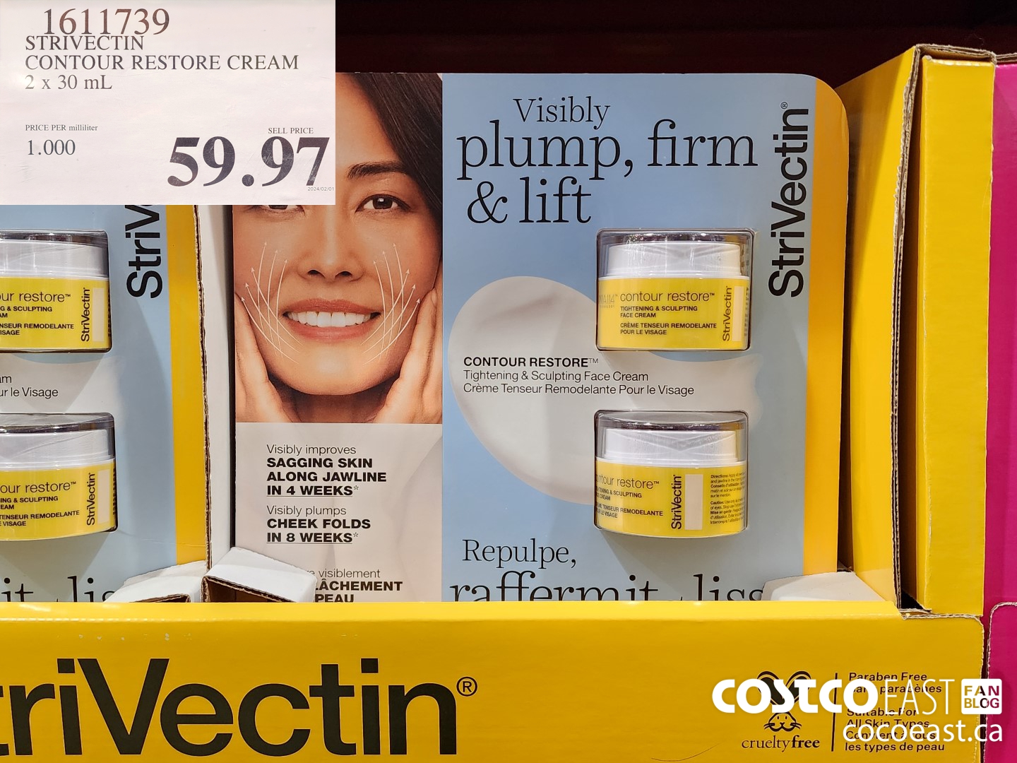 1611739 STRIVECTIN CONTOUR RESTORE CREAM 2 x 30 mL $59.97