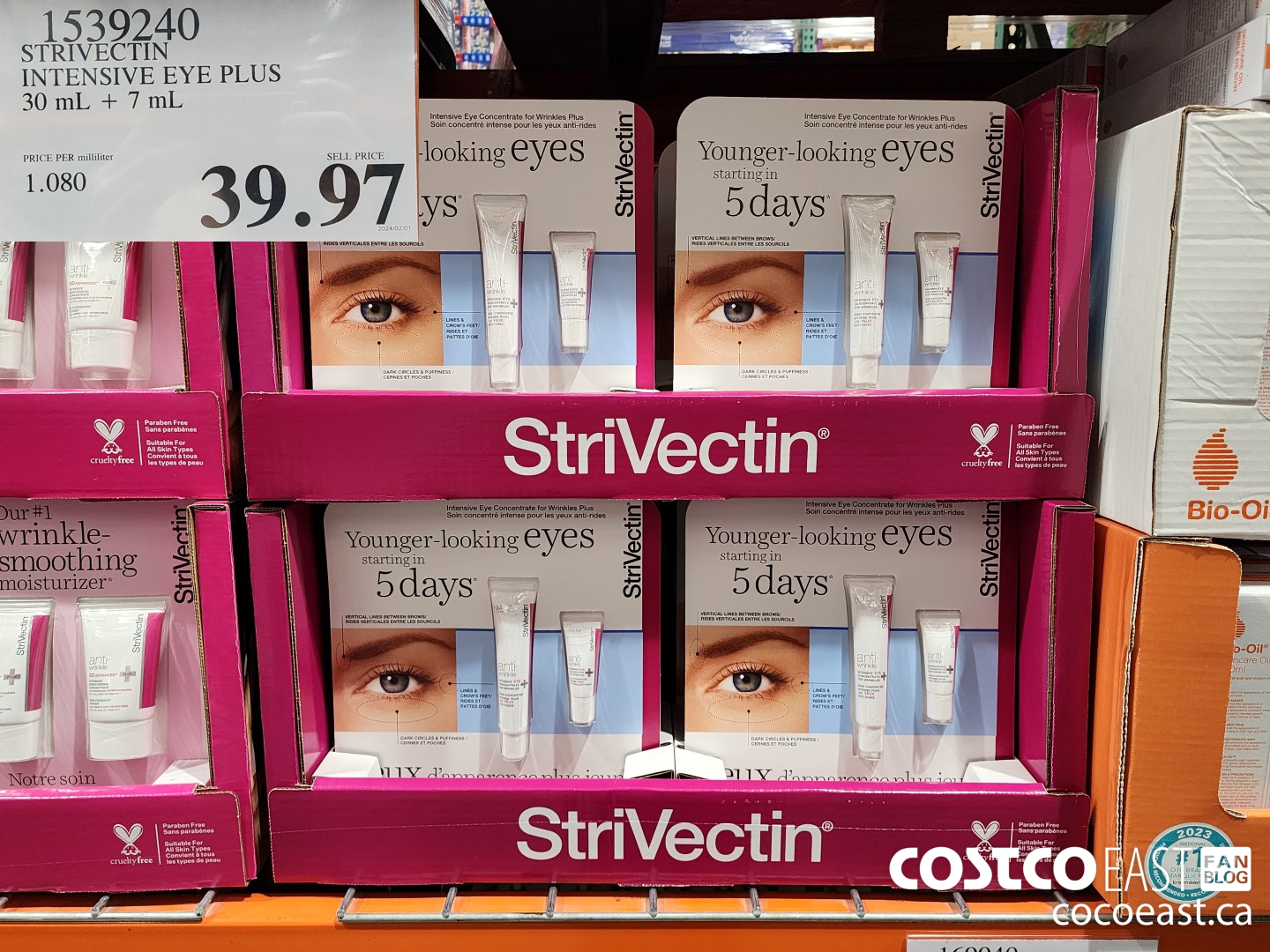 1539240 STRIVECTIN INTENSIVE EYE PLUS 30 mL + 7 mL $39.97