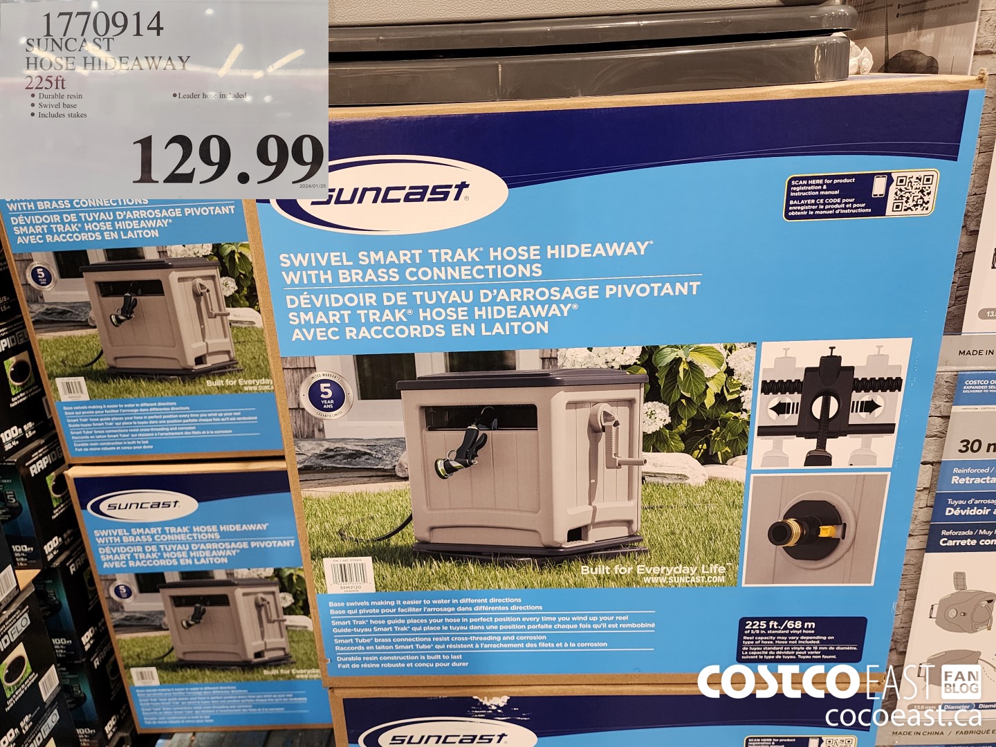 1770914 SUNCAST HOSE HIDEAWAY 225 FT $129.99