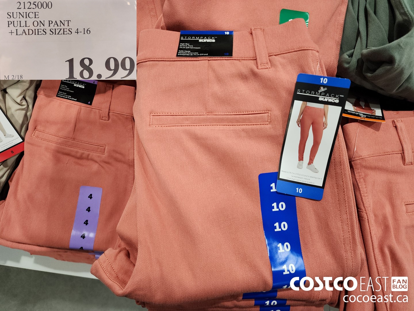 2125000 SUNICE PULL ON PANT + LADIES SIZES 4-16 $18.99