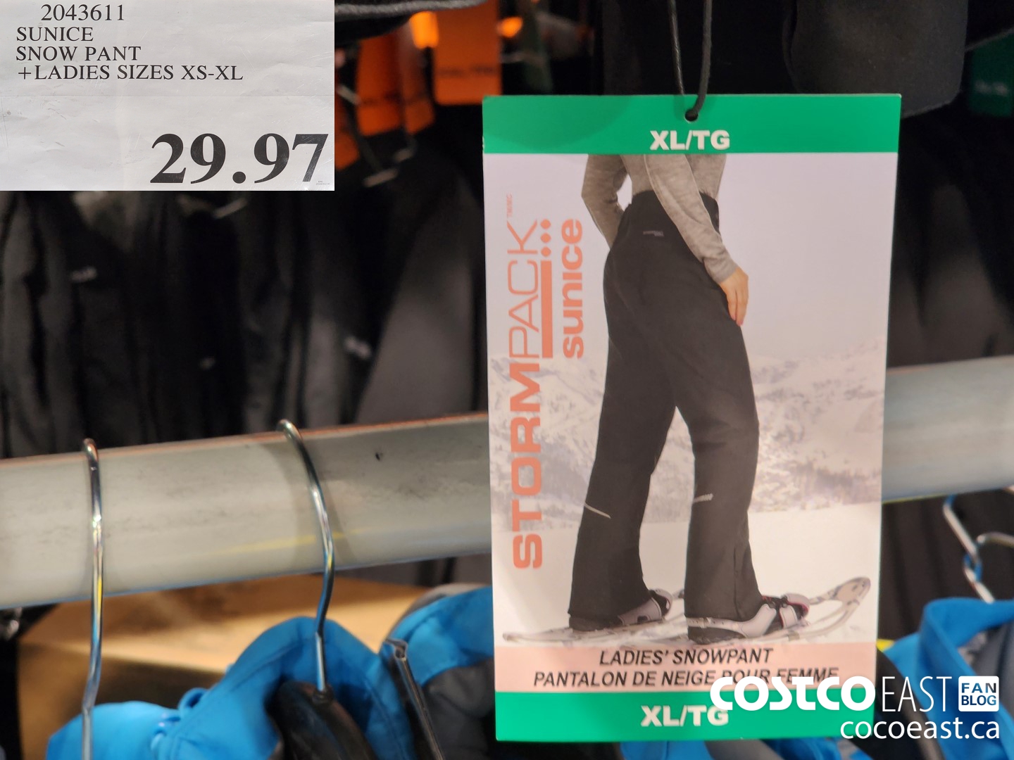 2043611 SUNICE SNOW PANT +LADIES SIZES XS-XL $29.97