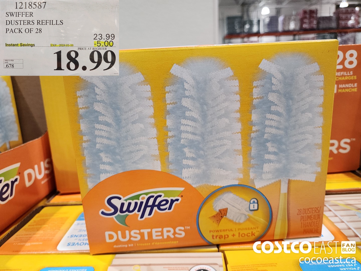 1218587 SWIFFER DUSTERS REFILLS PACK OF 28 ($5.00 INSTANT SAVINGS EXPIRES ON 2024-03-10) $18.99
