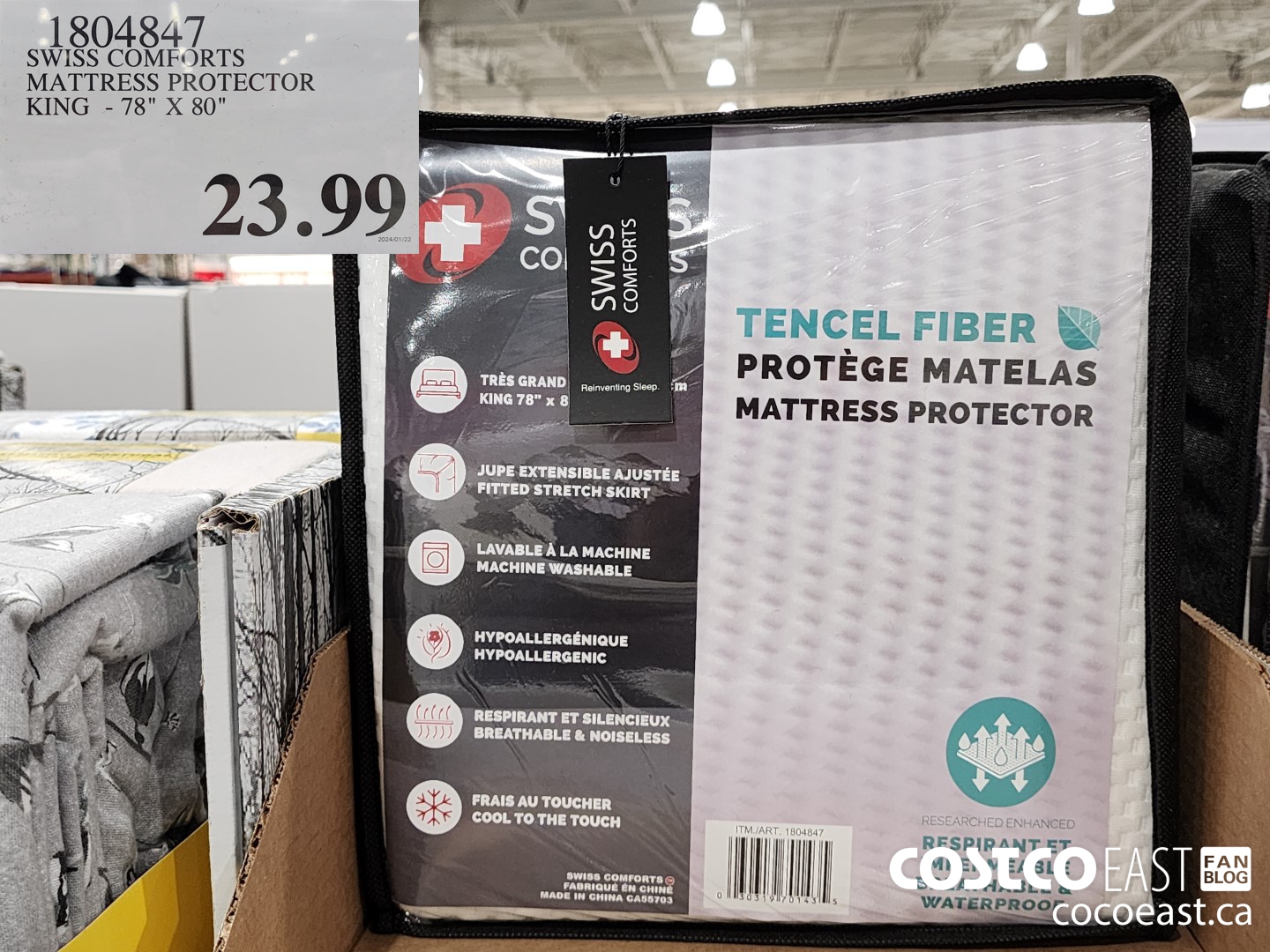 1804847 SWISS COMFORTS MATTRESS PROTECTOR KING - 78