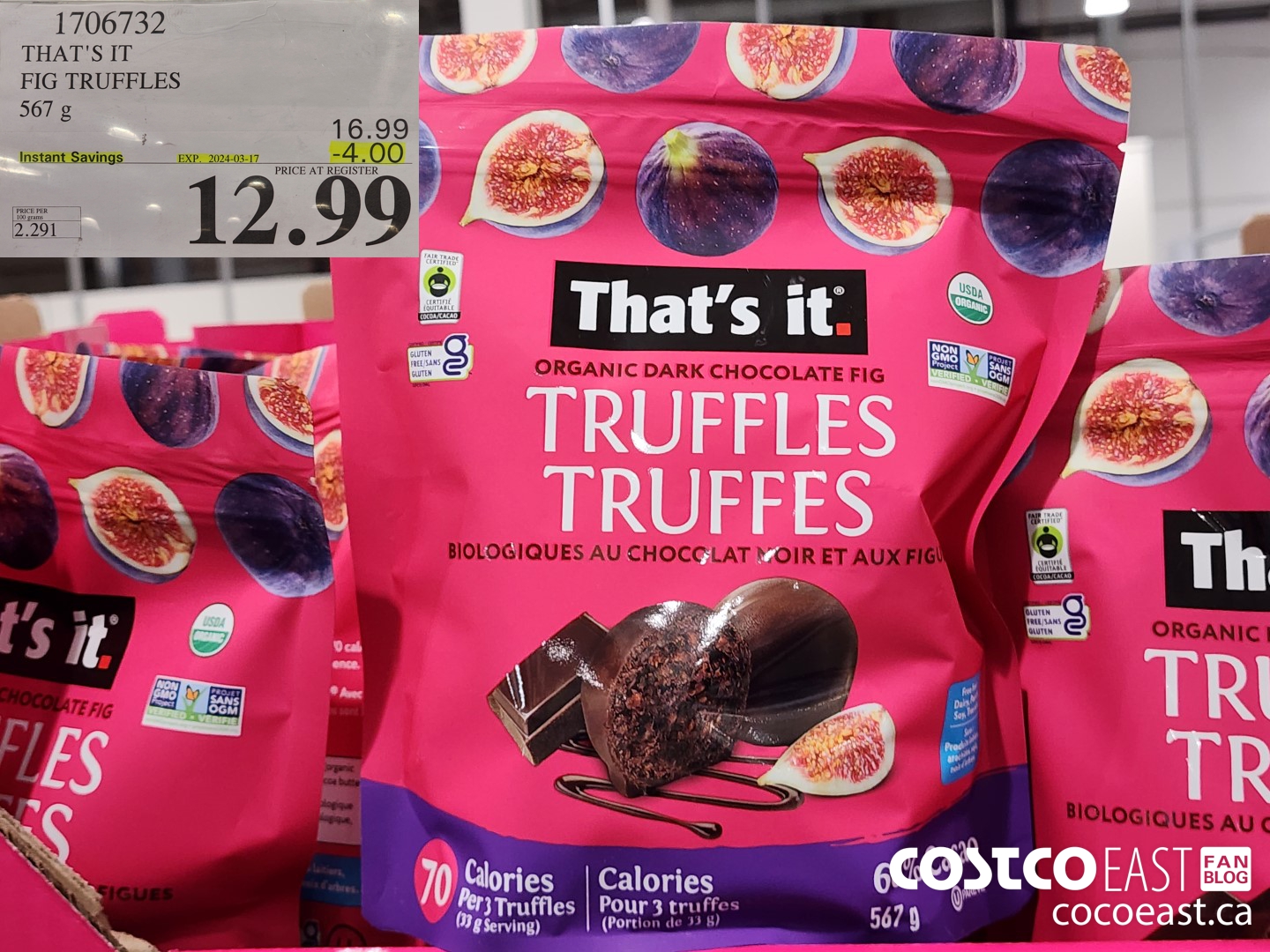 1706732 THAT'S IT FIG TRUFFLES 567 g ($4.00 INSTANT SAVINGS EXPIRES ON 2024-03-17) $12.99