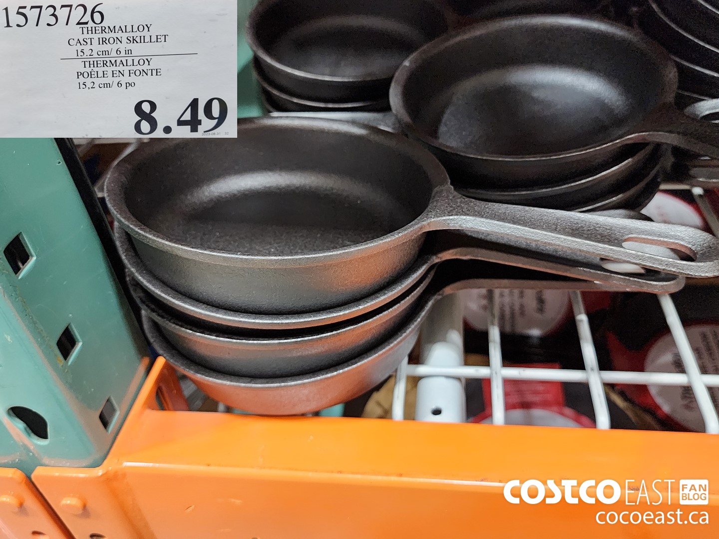 1573726 THERMALLOY CAST IRON SKILLET 15.2 cm/ 6 in $8.49