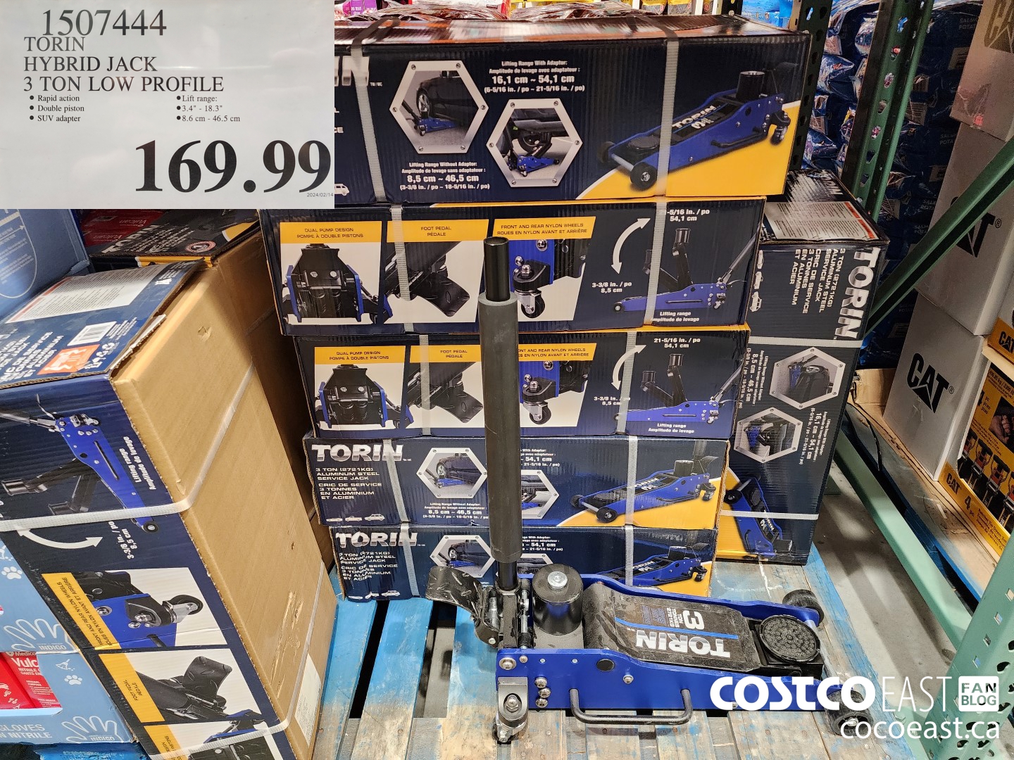 1507444 TORIN HYBRID JACK 3 TON LOW PROFILE $169.99