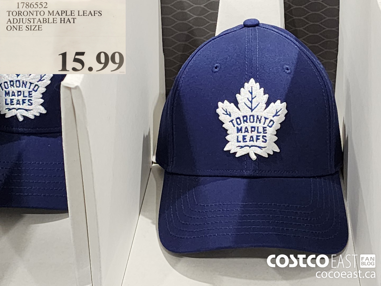 1786552 TORONTO MAPLE LEAFS ADJUSTABLE HAT ONE SIZE $15.99