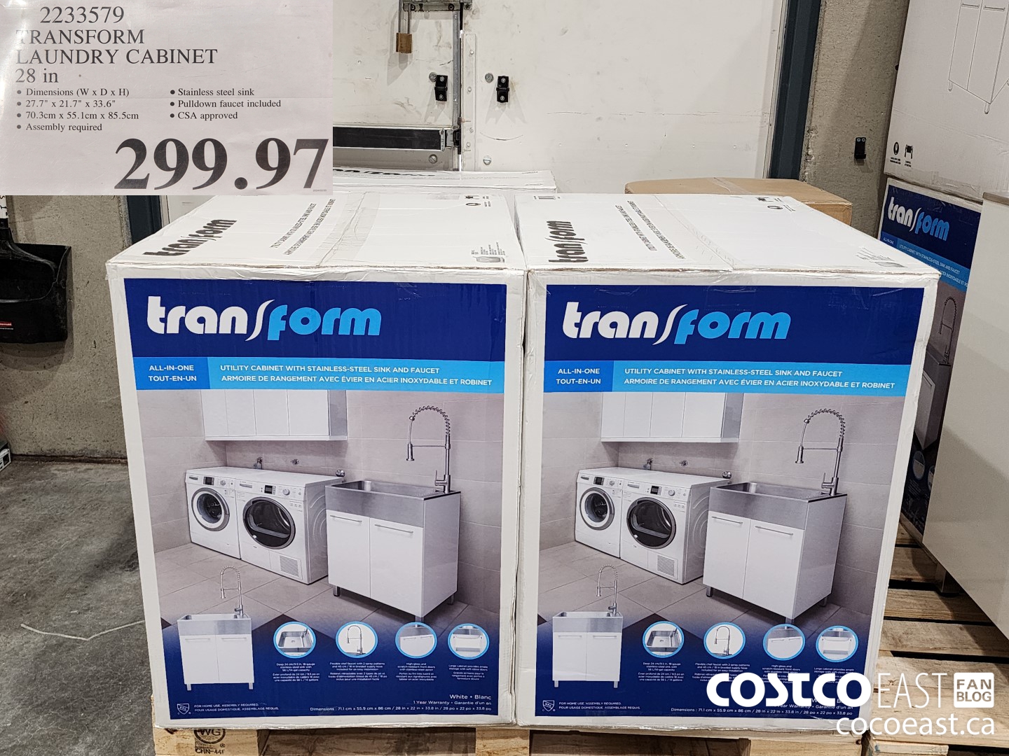 2233579 TRANSFORM LAUNDRY CABINET 28 IN $299.97