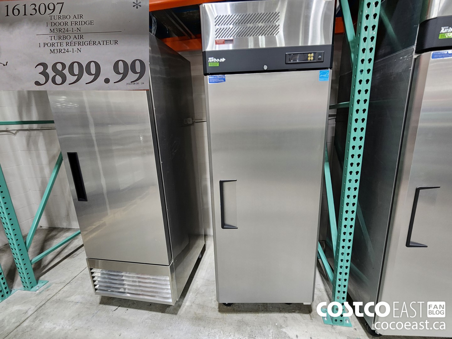 1613097 TURBO AIR DOOR FRIDGE M3R24-1-N $3899.99