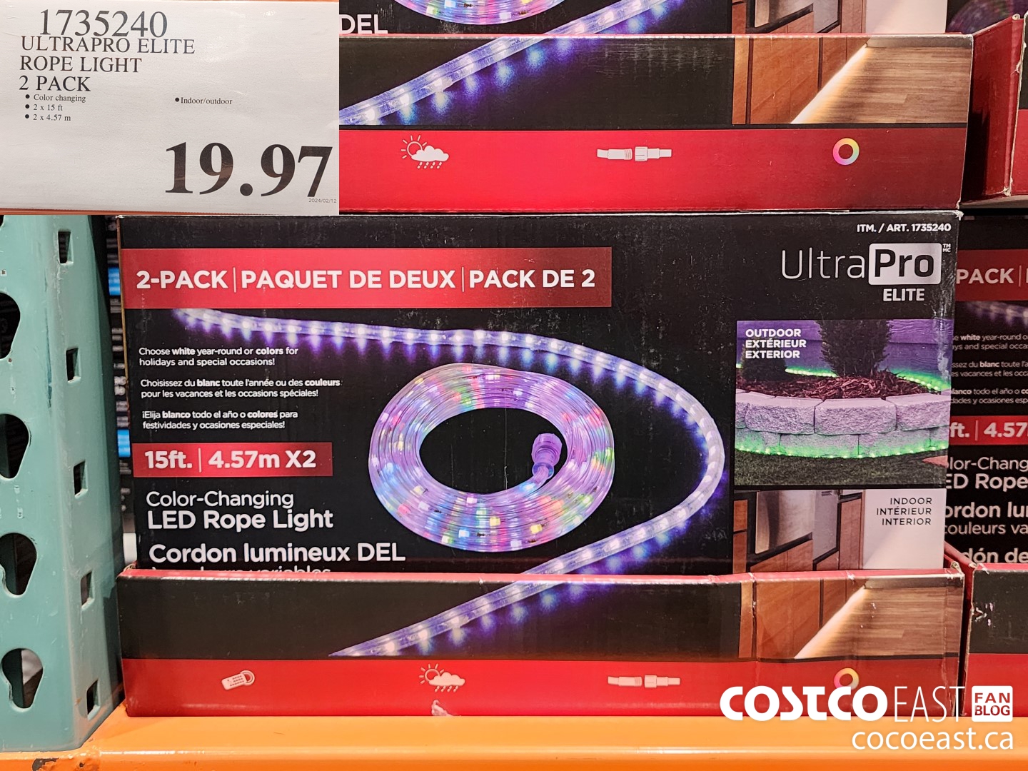 1735240 ULTRAPRO ELITE ROPE LIGHT 2 PACK $19.97