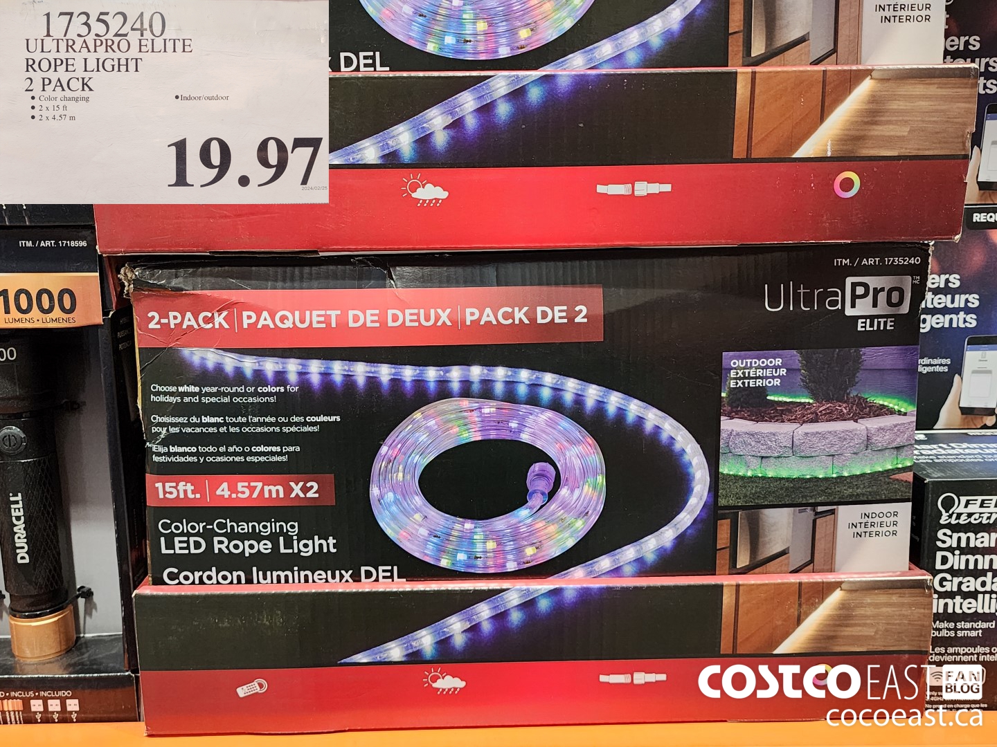 1735240 ULTRAPRO ELITE ROPE LIGHT 2 PACK $19.97