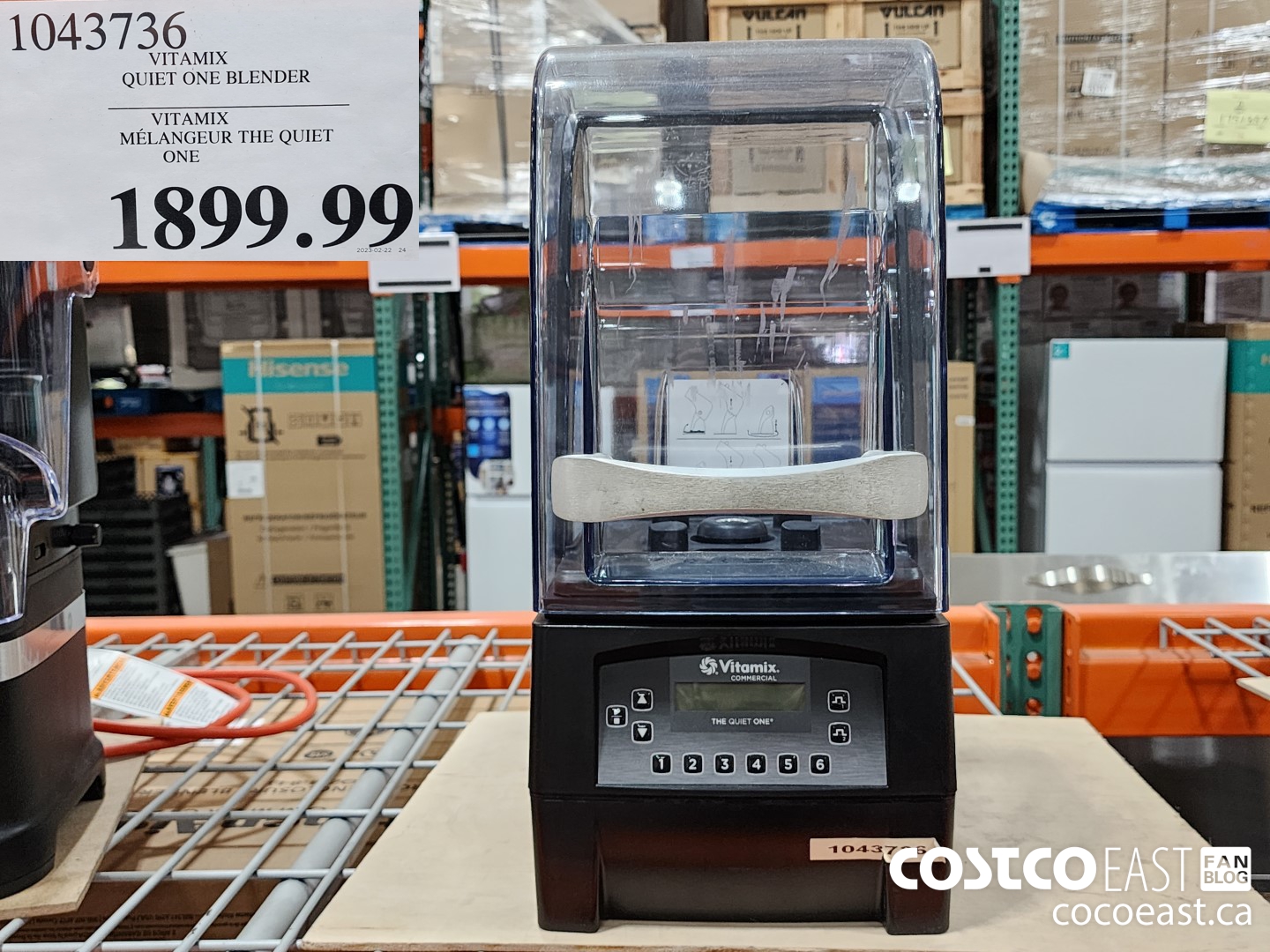 1043736 VITAMIX QUIET ONE BLENDER $1899.99