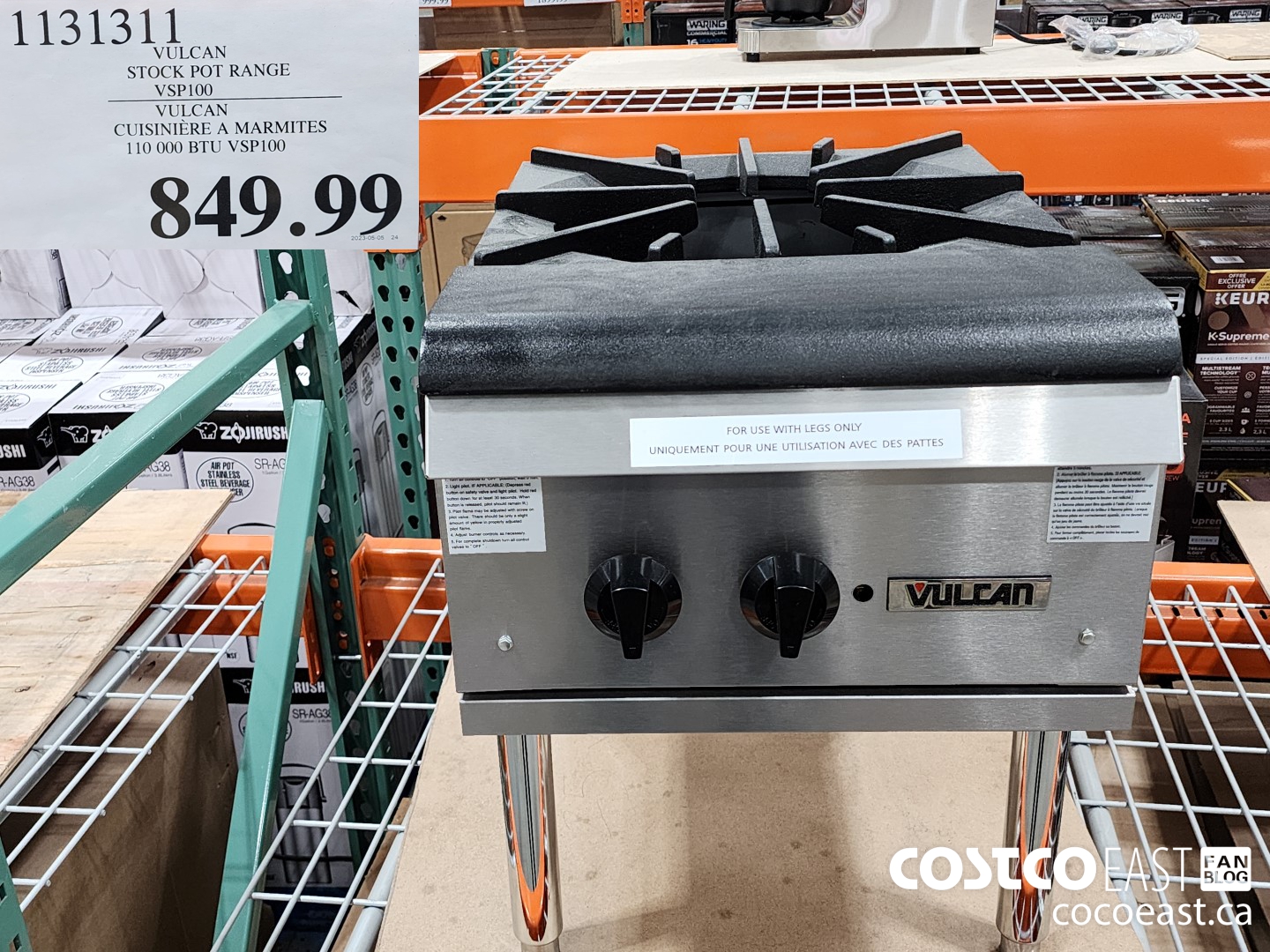 1131311 VULCAN STOCK POT RANGE VSP100 $849.99