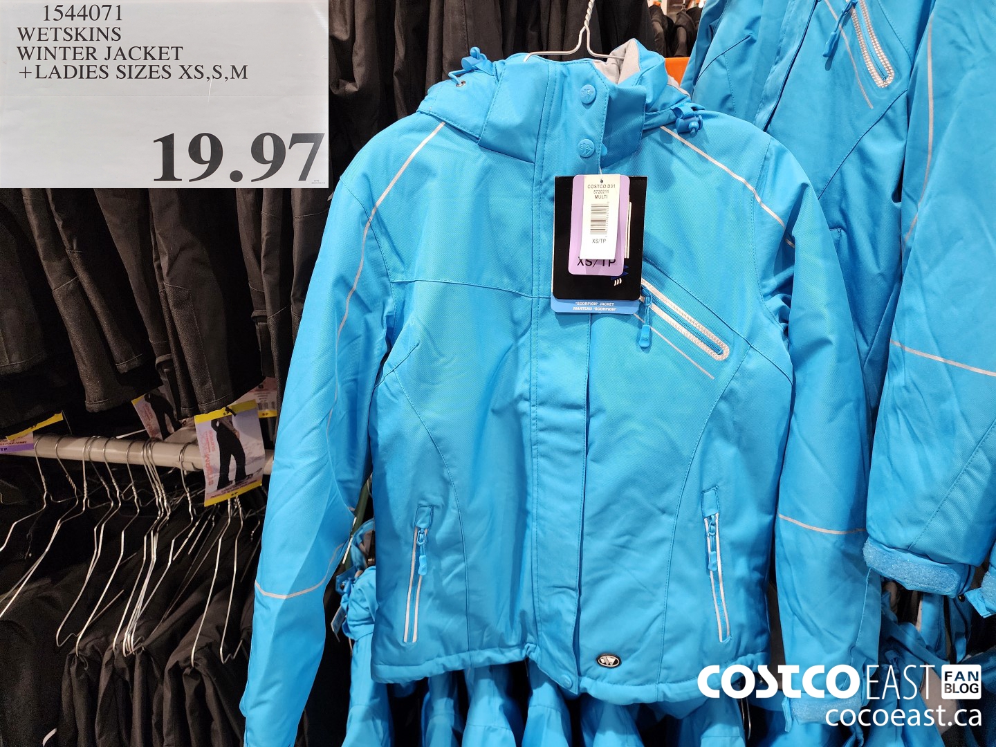 1544071 WETSKINS WINTER JACKET +LADIES SIZES XS, S, M $19.97