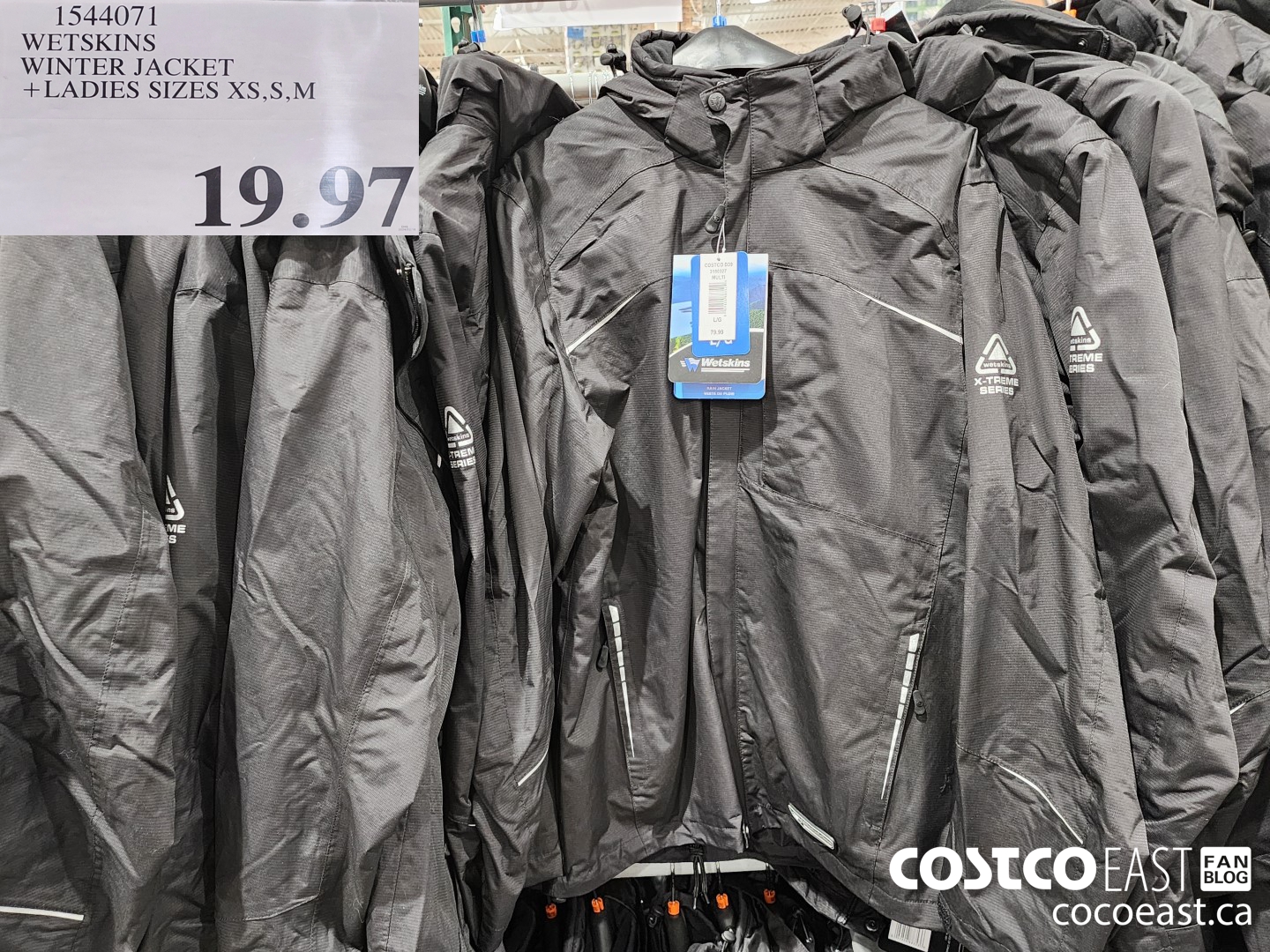 1544071 WETSKINS WINTER JACKET +LADIES SIZES XS, S, M $19.97