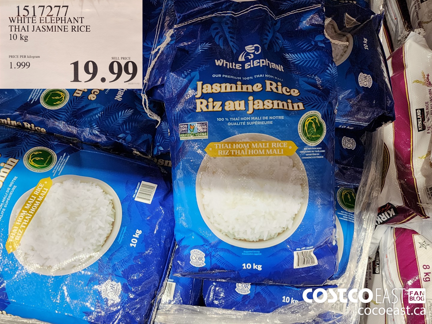 1517277 WHITE ELEPHANT THAI JASMINE RICE 10 kg $19.99