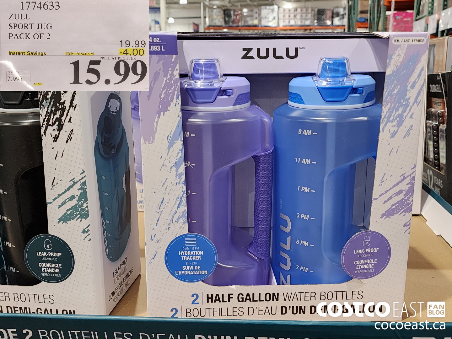 1774633 ZULU SPORT JUG PACK OF 2 ($4.00 INSTANT SAVINGS EXPIRES ON 2024-02-25) $15.99
