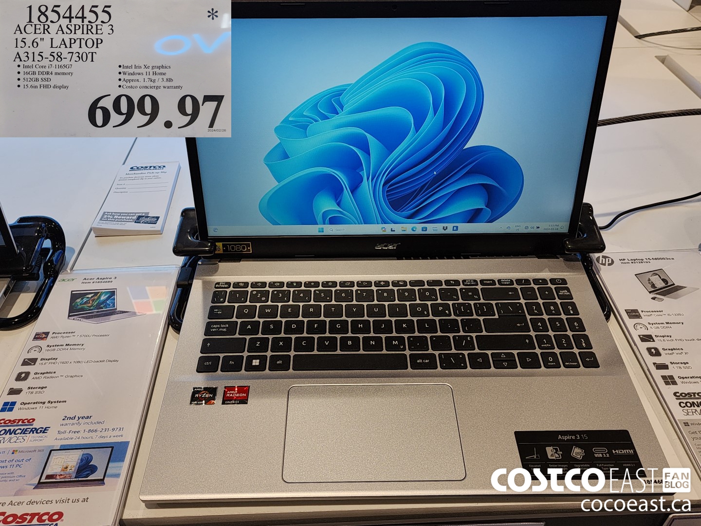 1854455 ACER ASPIRE 3 15.6