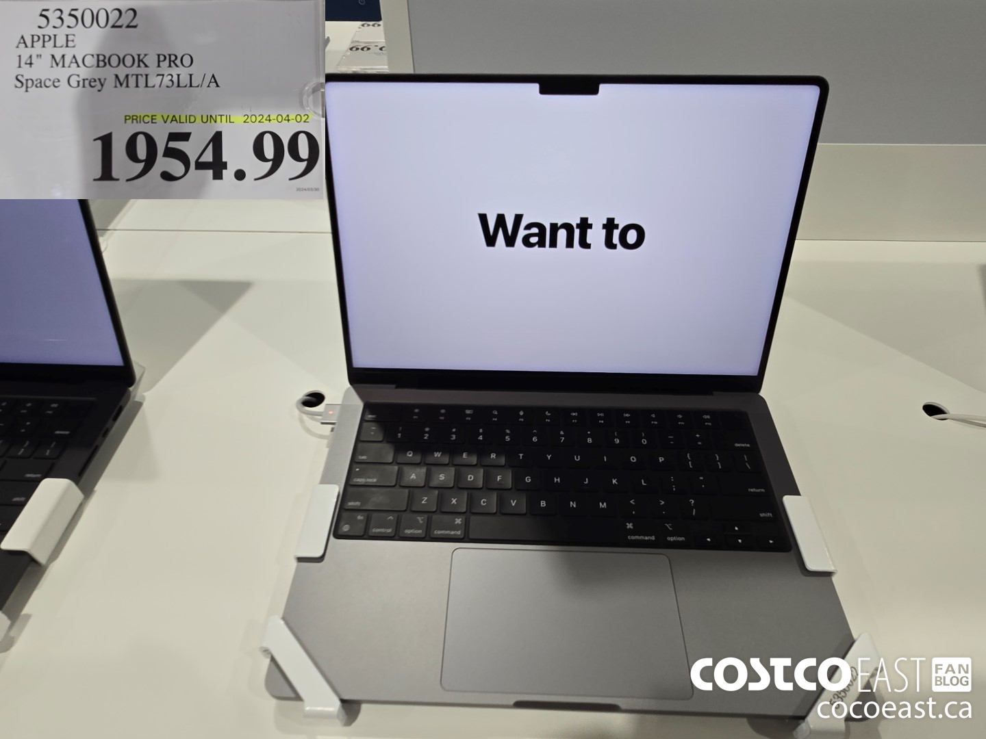 5350022 APPLE 14 MACBOOK PRO SPACE Grey MTL73LL/A $1954.99