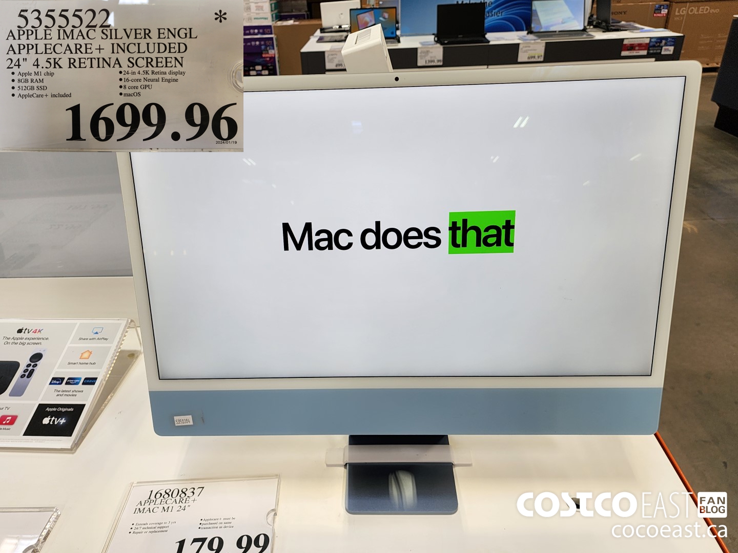 5355522 APPLE IMAC SILVER ENGL APPLECARE+ INCLUDED 24