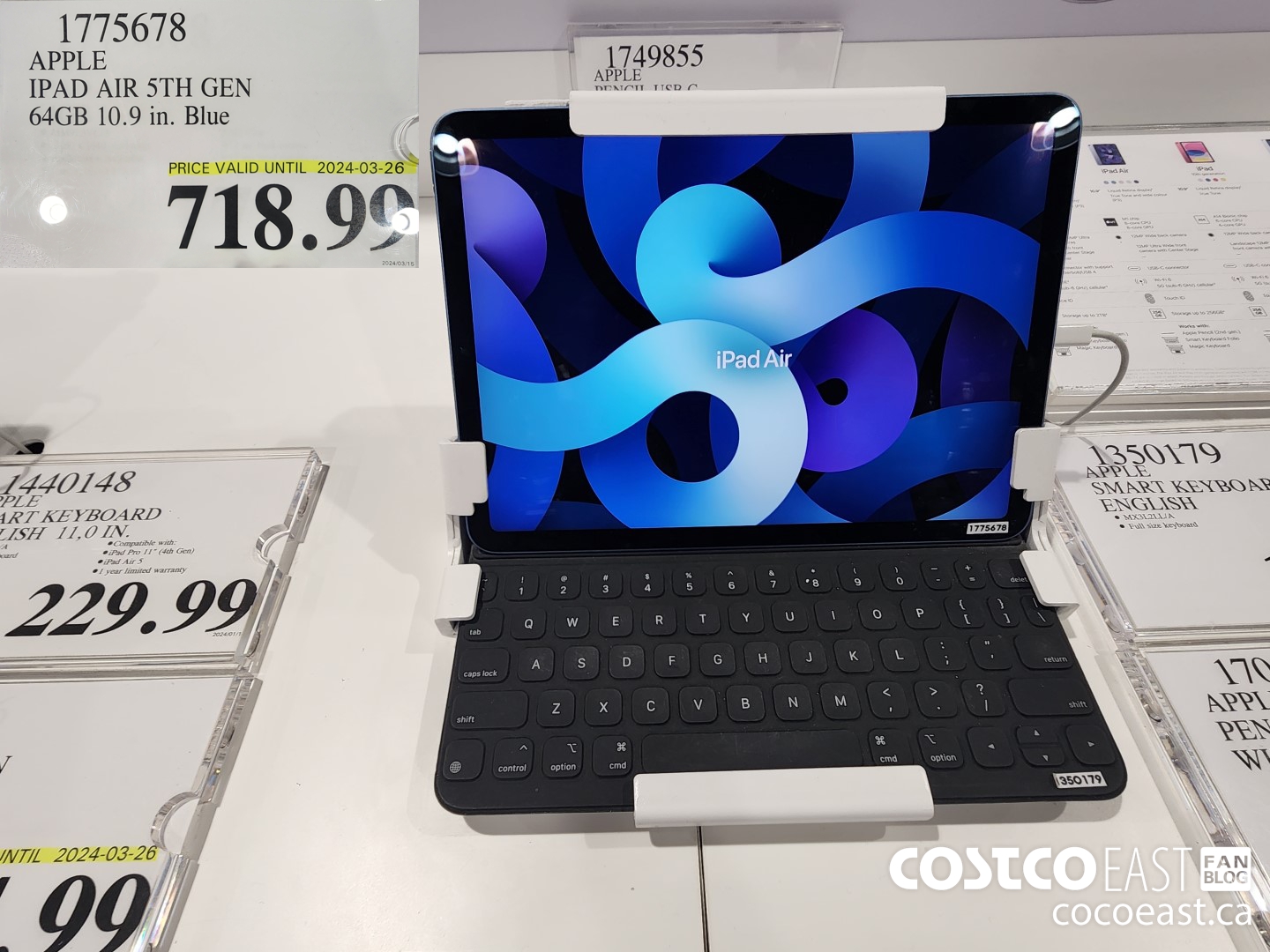 1775678 APPLE IPAD AIR 5TH GEN 64GB 10.9 in. Blue $718.99