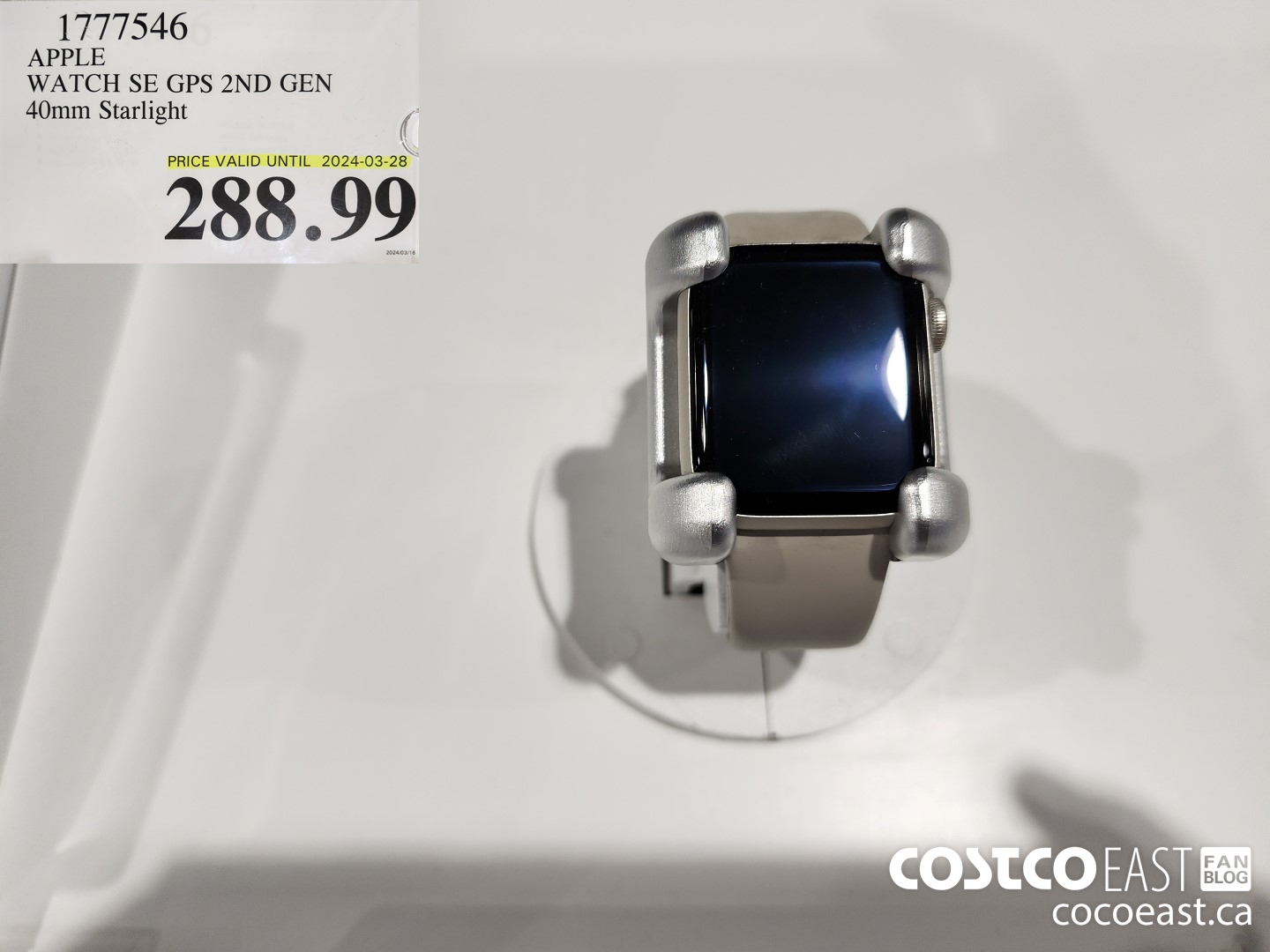 1777546 APPLE WATCH SE GPS 2ND GEN 40mm Starlight $288.99