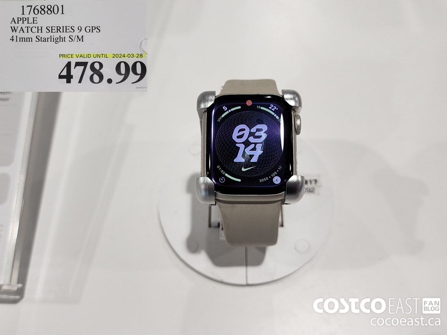 1768801 APPLE WATCH SERIES 9 GPS 41mm Starlight S/M $478.99