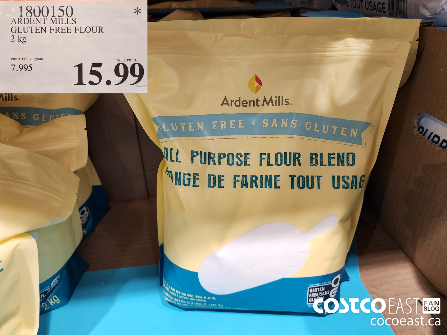 1800150 ARDENT MILLS GLUTEN FREE FLOUR 2 kg $15.99
