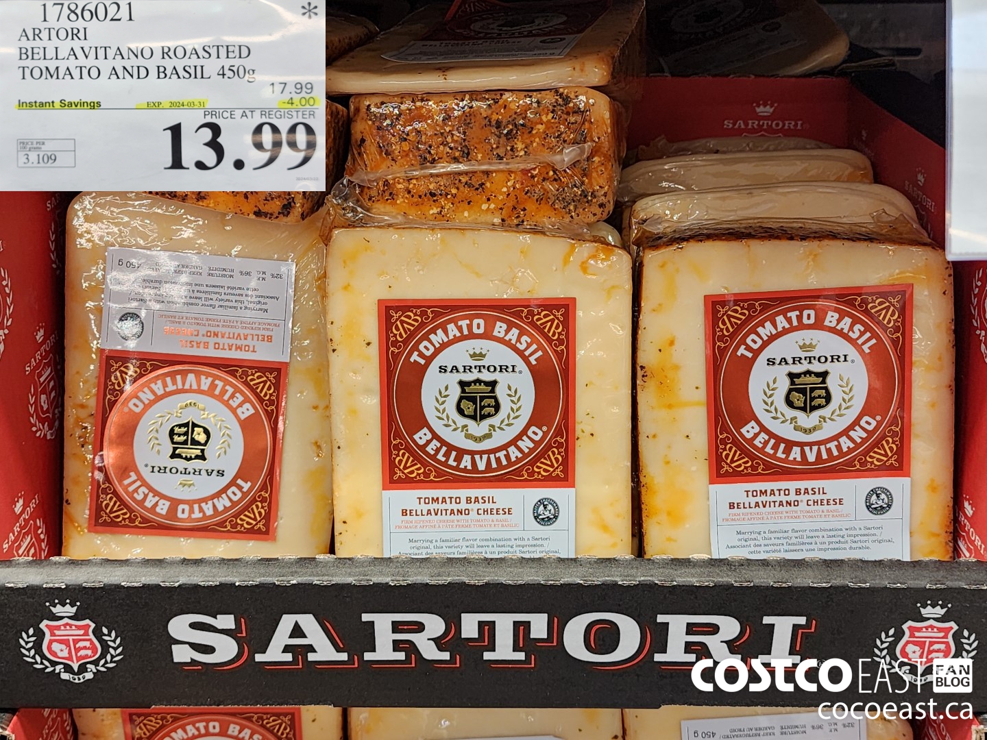 1786021 ARTORI BELLAVITANO ROASTED TOMATO AND BASIL ($4.00 INSTANT SAVINGS EXPIRES ON 2024-03-31) $13.99