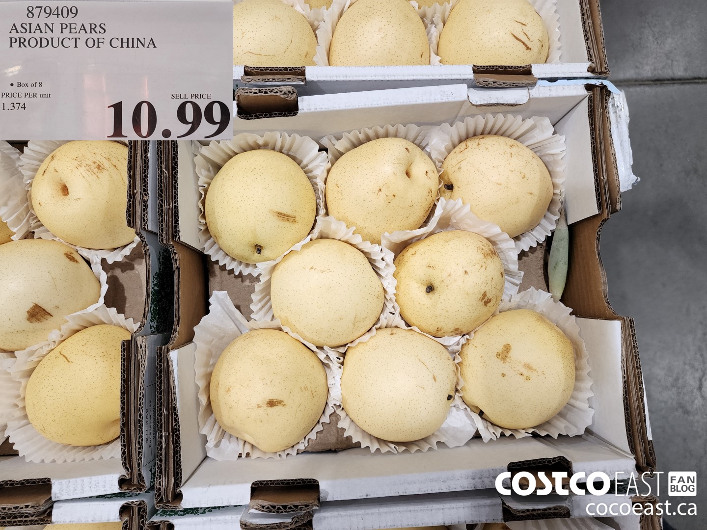 879409 ASIAN PEARS PRODUCT OF CHINA $10.99