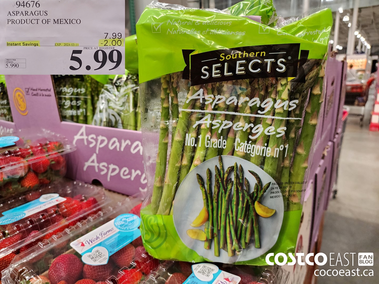 94676 ASPARAGUS PRODUCT OF MEXICO ($2.00 INSTANT SAVINGS EXPIRES ON 2024-03-11) $5.99