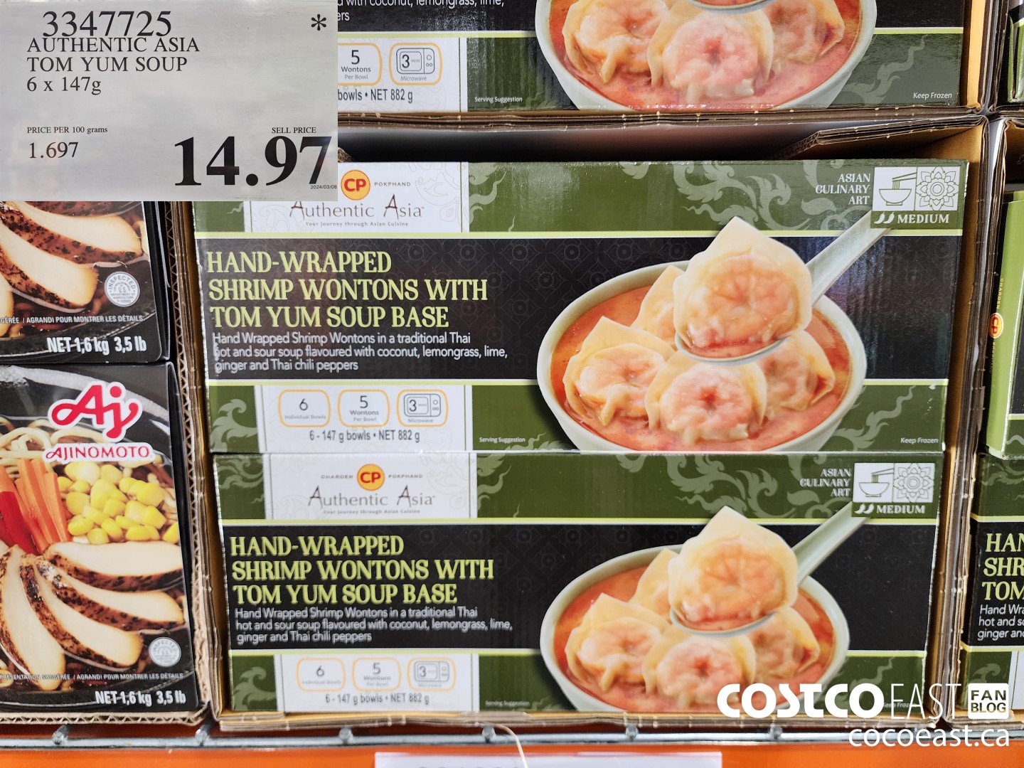 3347725 AUTHENTIC ASIA TOM YUM SOUP 6 x 147g $14.97