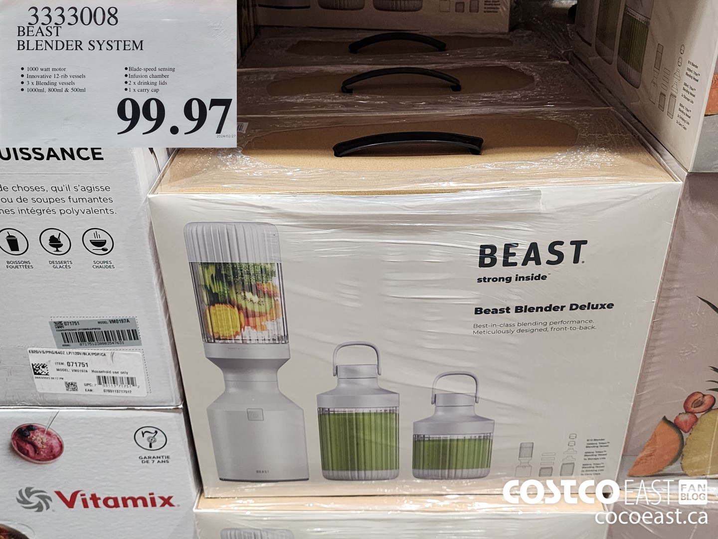 3333008 BEAST BLENDER SYSTEM $99.97