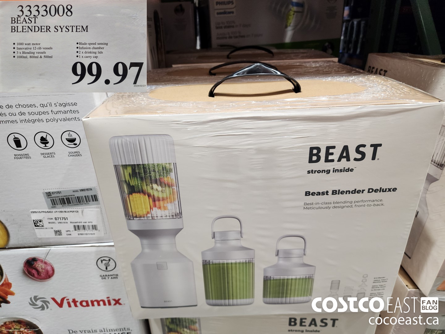 3333008 BEAST BLENDER SYSTEM $99.97