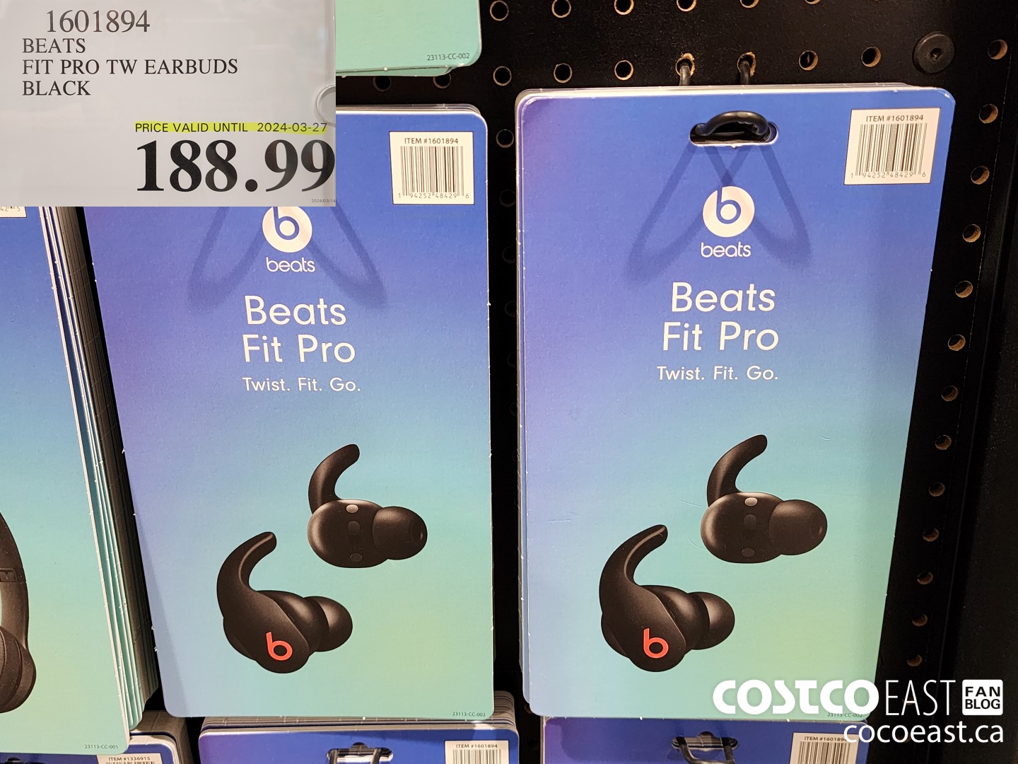1601894 BEATS FIT PRO TW EARBUDS BLACK $189.99