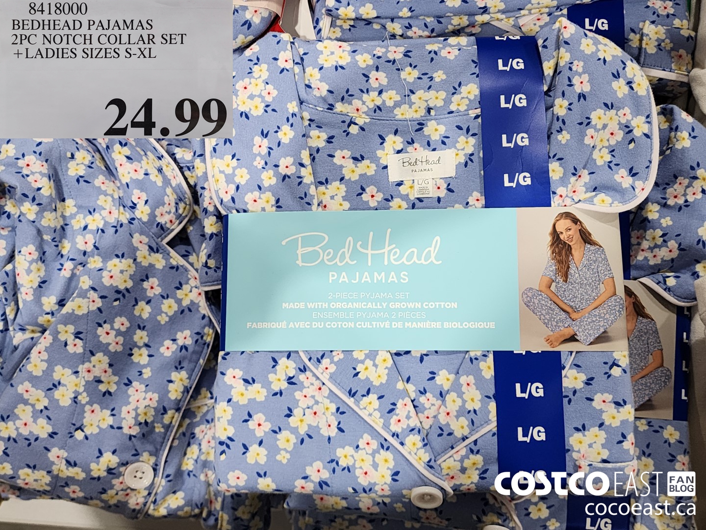 8418000 BEDHEAD PAJAMAS 2PC NOTCH COLLAR SET + LADIES SIZES S-XL $24.99